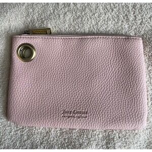 Juicy‎ Couture Pink Pouch Cosmetic Bag Y2K Zip Closure Cute